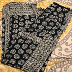 Wide leg palazzo pants